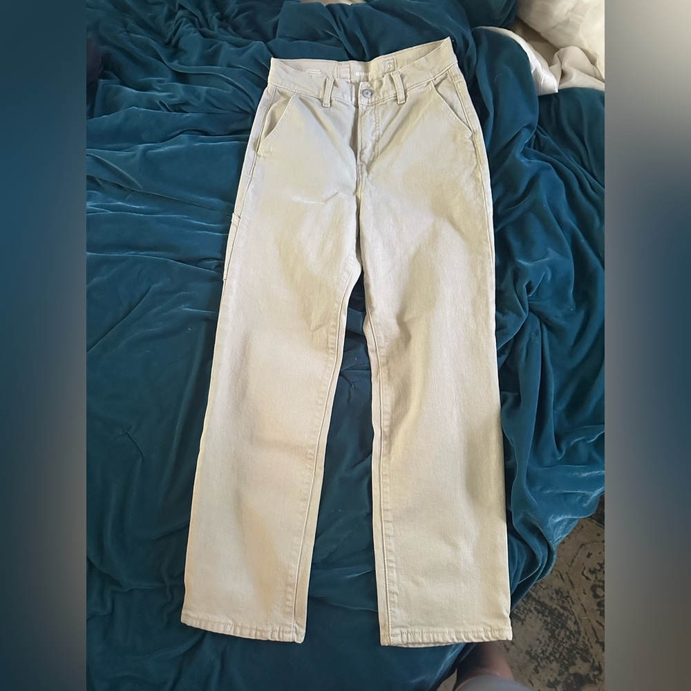 Old Navy Tan Straight-Leg Pants